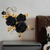 Chinese- Black Peony Flower Home Decoration Wall Sticker For Bedroom, Cabinet, Living Room