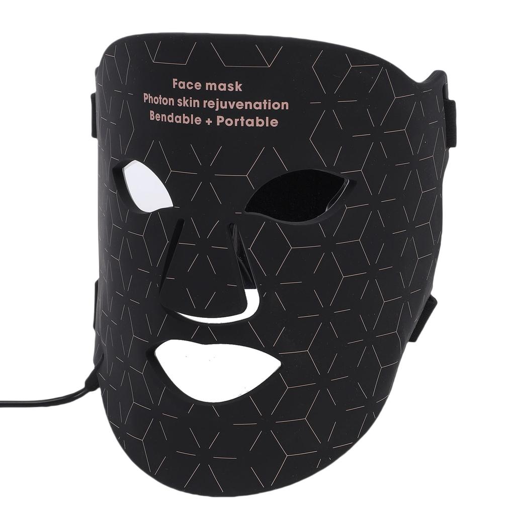 4 Colors LED Face Cover Beauty Machine USB Plug Silicone Skin Care Rejuvenation Facial Cover Device with Remote Control