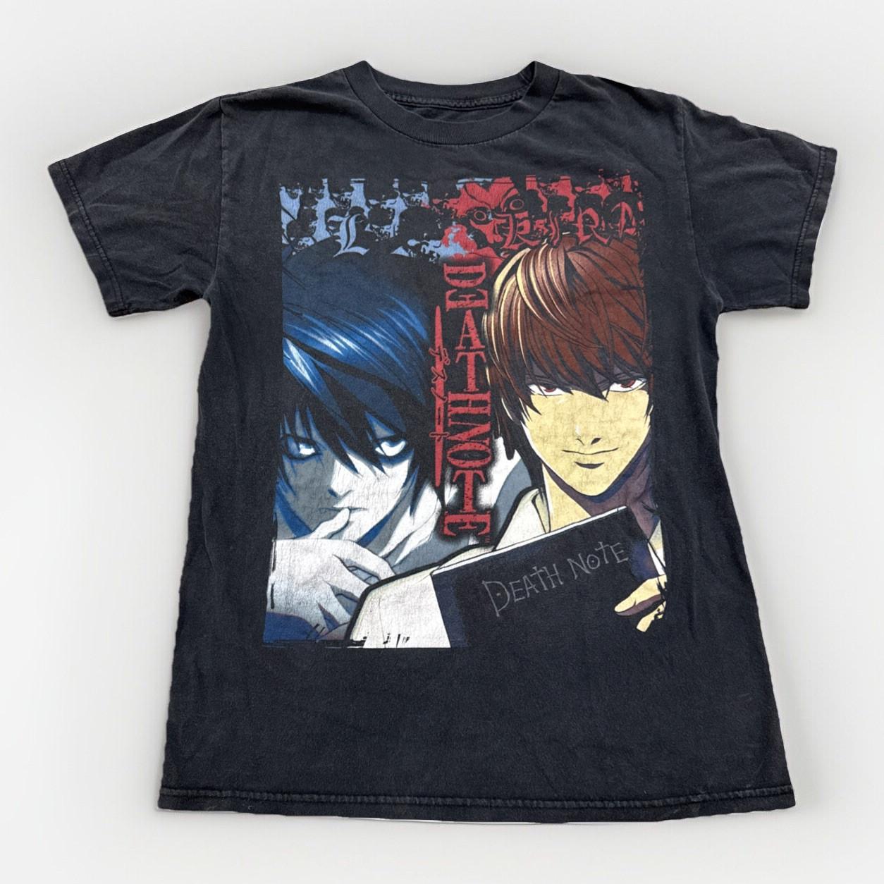 Death Note Shirt Mens S Anime Shonen Jump Black Y2K Vintage Emo Cyber Punk Goth S
