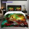 Whimsical Wonderland Escape Three-piece set (1 * duvet cover + 2 * pillowcase, without core) 2D Flat Christmas birthday gift Soft and comfortable