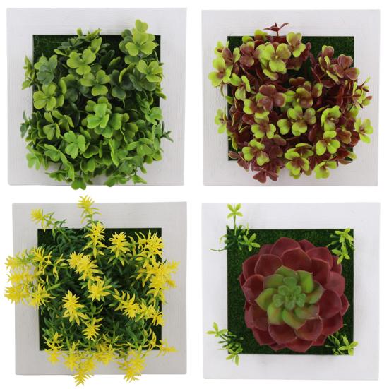 Fiore artificiale pianta grassa arte appesa a parete cornice vivente decorazione della casa