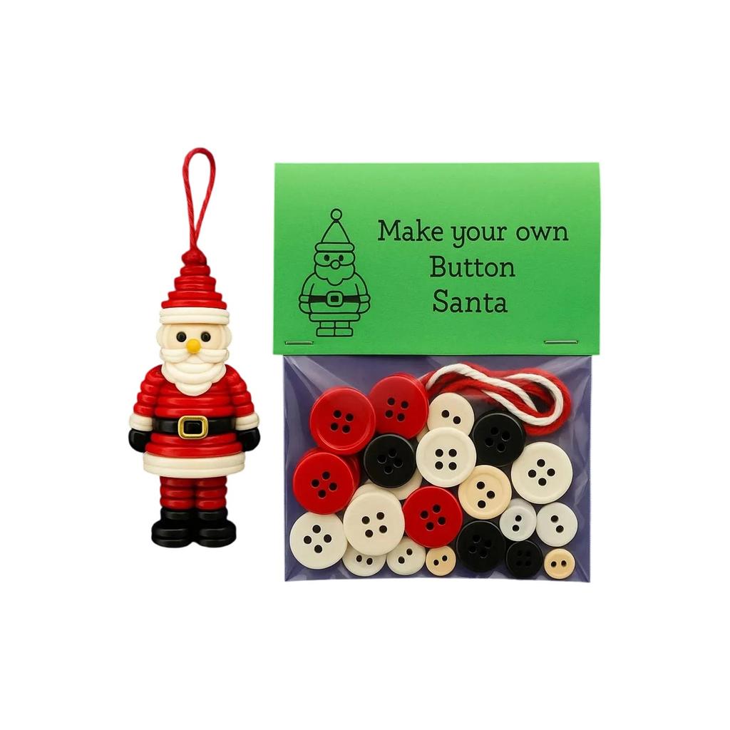 DIY Button Snowman Ornament Kit