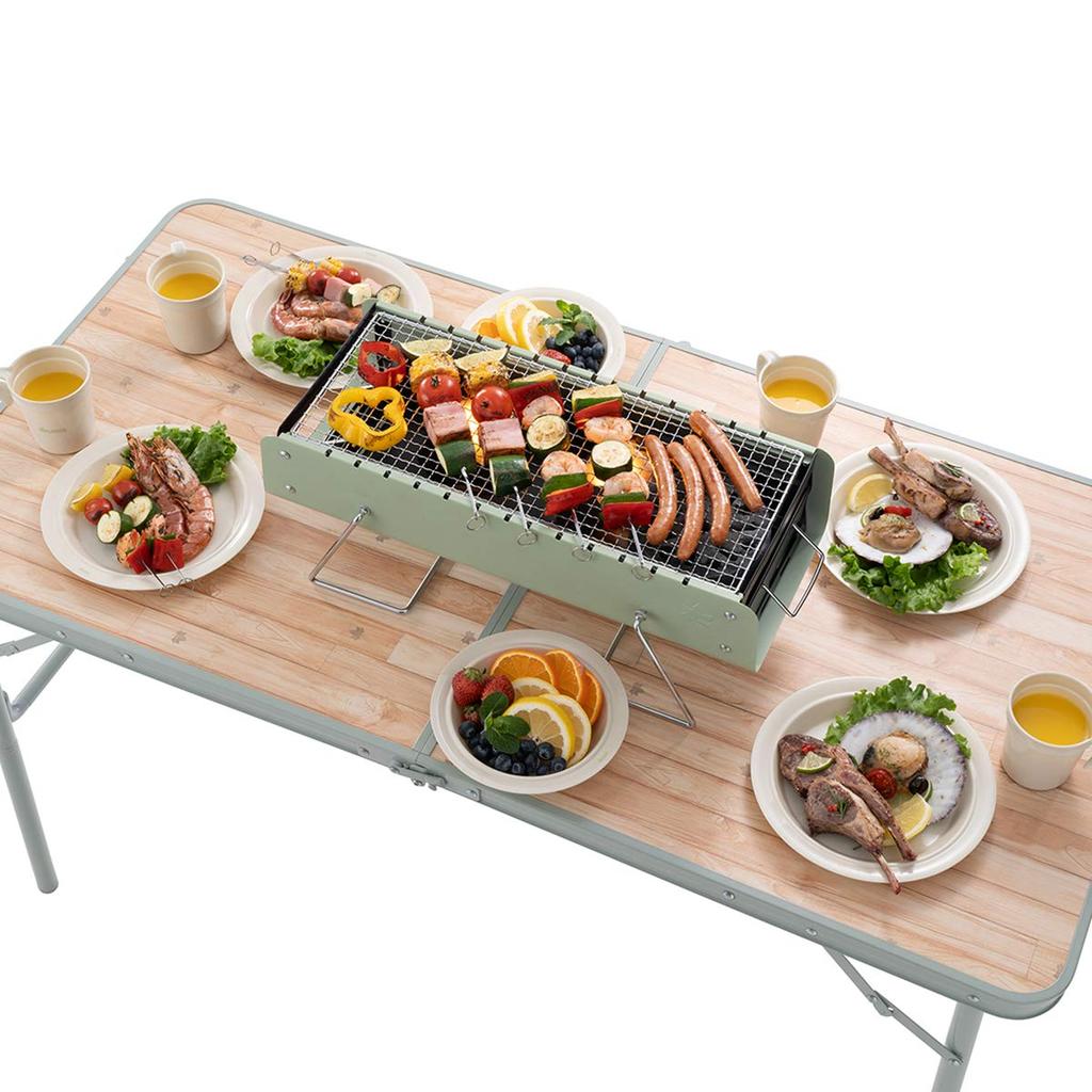 LOGOS Tabletop Robata Grill Medium 50cm Wide X Deep X 18cm High (81060940) (approx.) 23.5cm