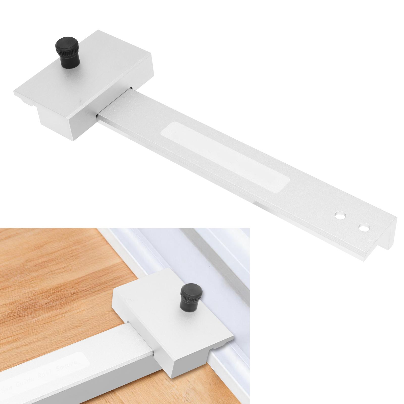 Направляющая рейка для циркулярной пилы, угольник 90°, угломер на рейке, алюминиевый сплав, регулируемый угольник-направляющая для точной деревообработки