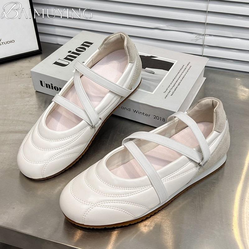 Women Flat Sandals Marie Janes Shoes Woman Sport Sneaker Summer 2025 Brand Loafers Casual Shoes Comfort Soft Leather Zapatillas
