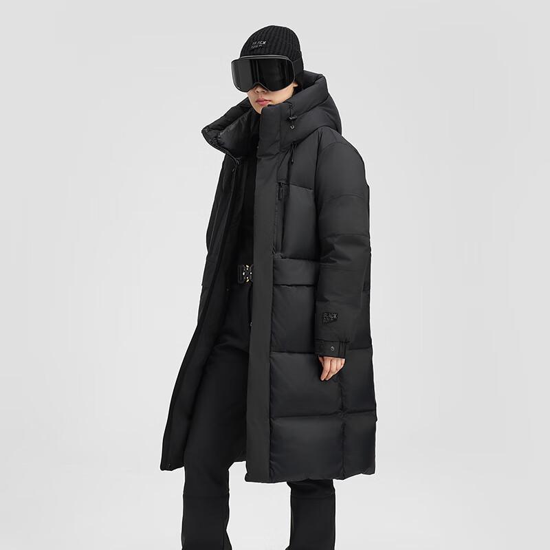 Gaovon Black Gold Snow Shell 5.0 Unisex Long Hooded Goose Down Parka