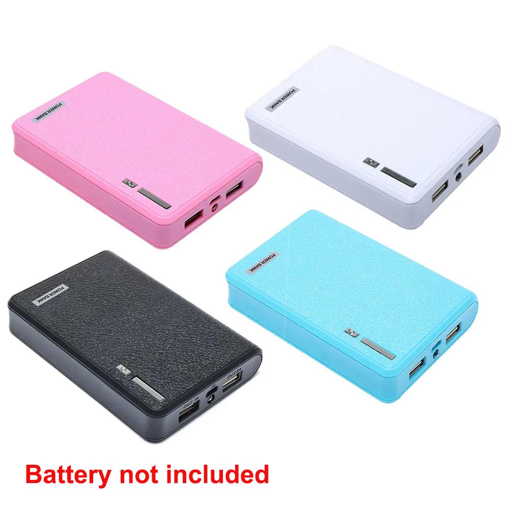18650 Power Bank DIY Kit Storage Case Box Without Battery 4-section Solderless Mobile Power Kit with LED Power Indicators