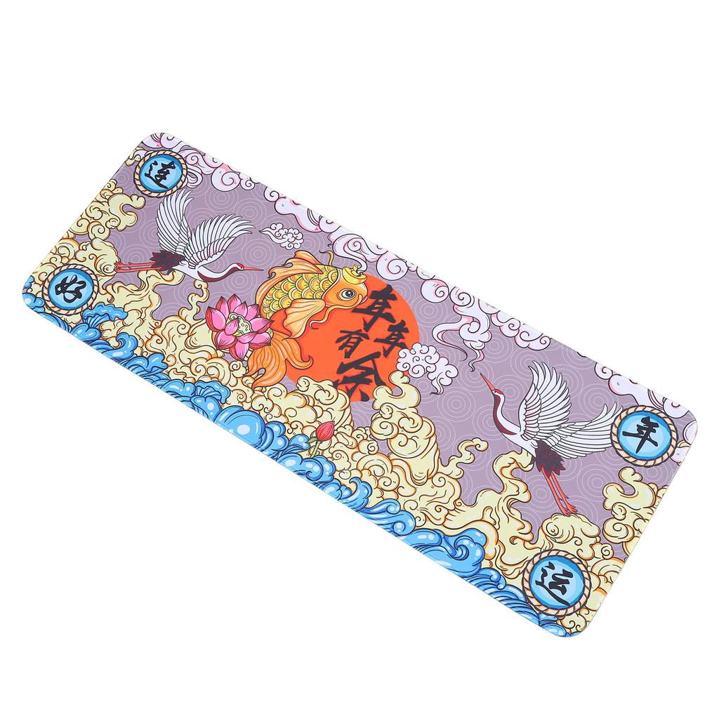Mauspad Waschbar Gummi Computer Notebook Tablet Fischmuster Großes Gamepad Zubehör 300 x 800 x 3mm 31.50 x