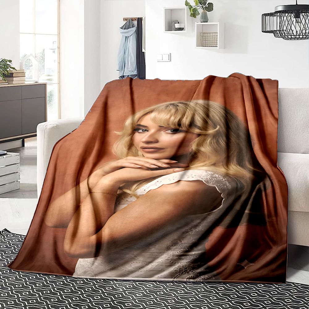 Blonde Floral Dress Blanket Soft Throw Blanket For Home Bedroom Bed Sofa Travel Office Solid Christmas Blanket