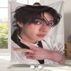 Bang Chan Kpop Stray Kids Flanelldecke, Ultraweiche Warme Plüschdecke für Zuhause Schlafzimmer Bett Sofa Abdeckung Camping Picknick Geschenk