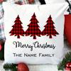 Personalised Christmas Cushion Family Christmas Cushion Family Gingerbread Xmas Decoration Room Presents Xmas Decoration Gift