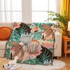 Coperta Plaid Tessuta Floreale Modello Margherita Tappeto da Parete Decorazione Divano Letto Stanza Filo con Nappe Coperta Grande Plaid Arazzo Tappetino da Picnic