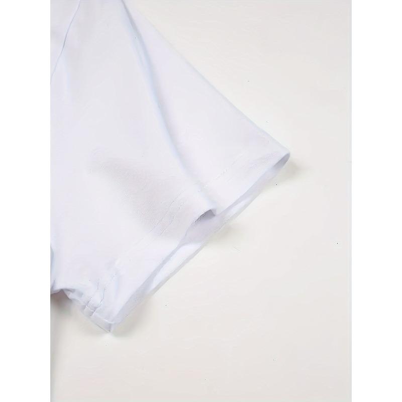 European Size Casual Round-Neck Short-Sleeve T-Shirt Featuring a Cute Cartoon Print of Three Little Bears for Fashionable Women.