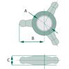 Lock nut M36 x 3 50x15 for tractor linkage 12178