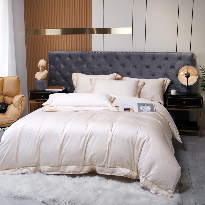 Class A Maternal And Infant Grade 100S Long-Staple Cotton Four-Piece Set Can Sleep Naked 100 Quilt Covers, Bed Sheets, Quilt Covers, Bedding
