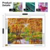 Full Round Diamond Painting Landscape Fallen Leaves Diamond Art Embroidery Scenery Home Decor 30x40cm/12x16inch