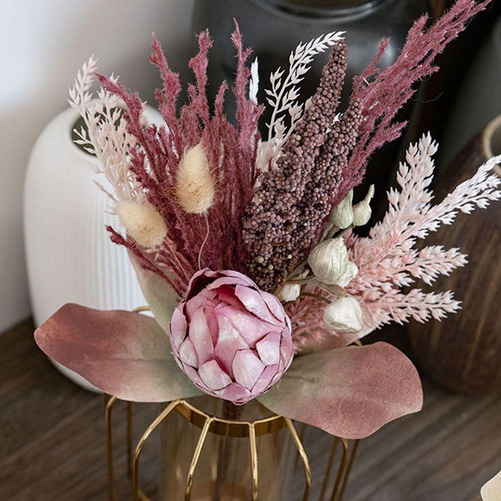 Cloth Artificial Flower Bouquet Colorful Leaves Simulation Flower  Home Decoration
