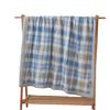 Linen Cotton Double-Layer Summer Quilt - Machine Washable, Cool, Ideal for Dorms.