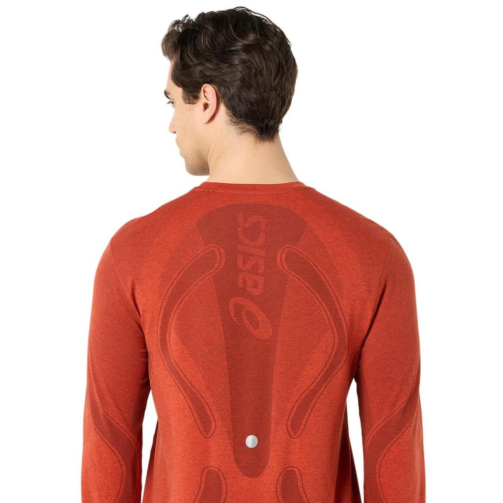 Running Wear ROAD SEAMLESS LS TOP 2011D356 402 L [ASICS] Men's (ENERGY AQUA)