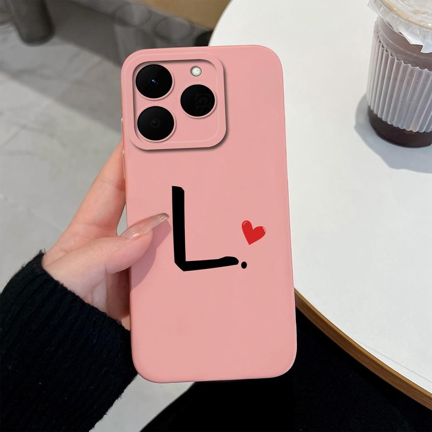 26 Letter Pattern Phone Case For Oppo Realme 15T 15X 14T 14X 16 15 14 13 Pro Casing Soft Matte Silicone Professional Anti Fingerprint Protection Cover