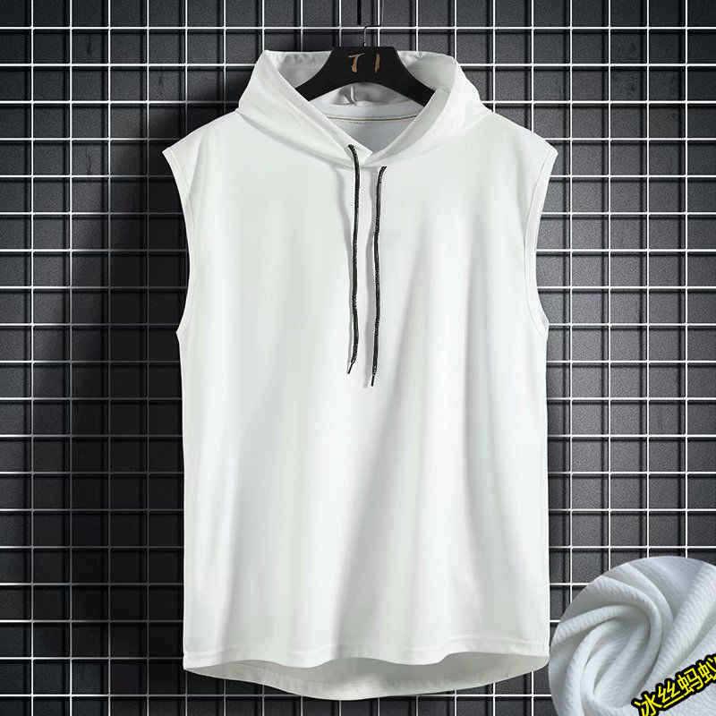 Men's Casual Hooded Sleeveless Vest – Lace-Up Hip Hop Sportswear