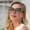 Oversized Cat Eye Sunglasses Women Big Frame  Luxury Brand Fashion Square Sun Glasses for Ladies Retro Trendy Cateye Eyewear
