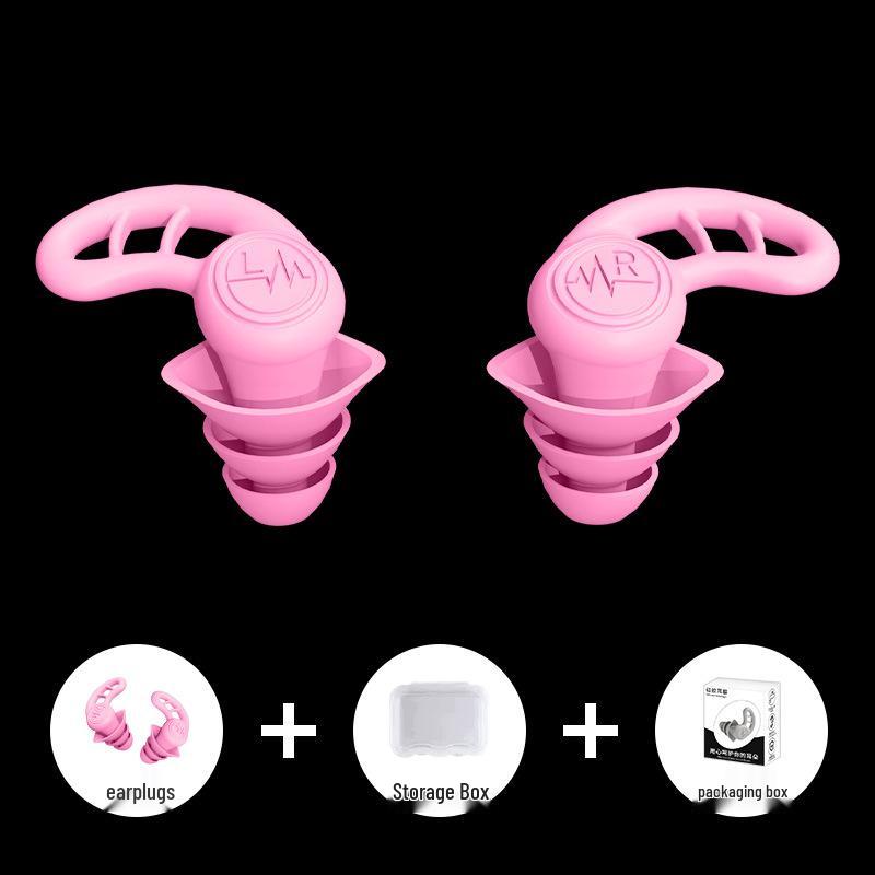 Silicone Soundproof Earplugs: Sleep, Study & Swim Noise Reduction