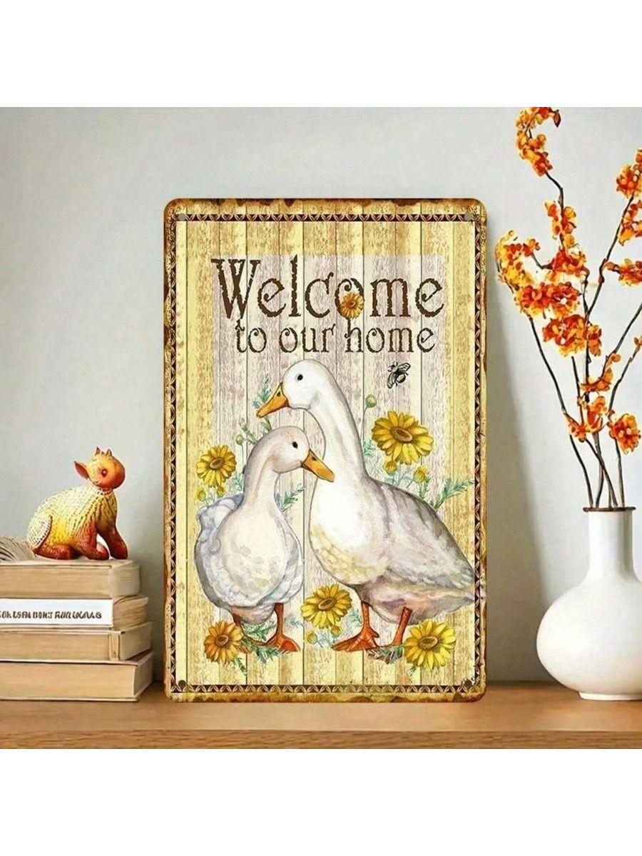 Vintage Metal Wall Sign Home Decor Tin Plaque Art  Metal Tin Sign Vintage Wall Art Home Decor Plaque
