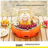 Oeny Pumpkin-Style Portable Charcoal Grill