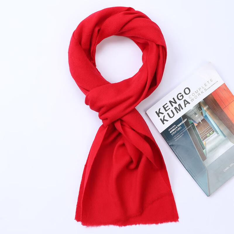 Hengyuanxiang 2024 Unisex Pure Wool Warm Scarf