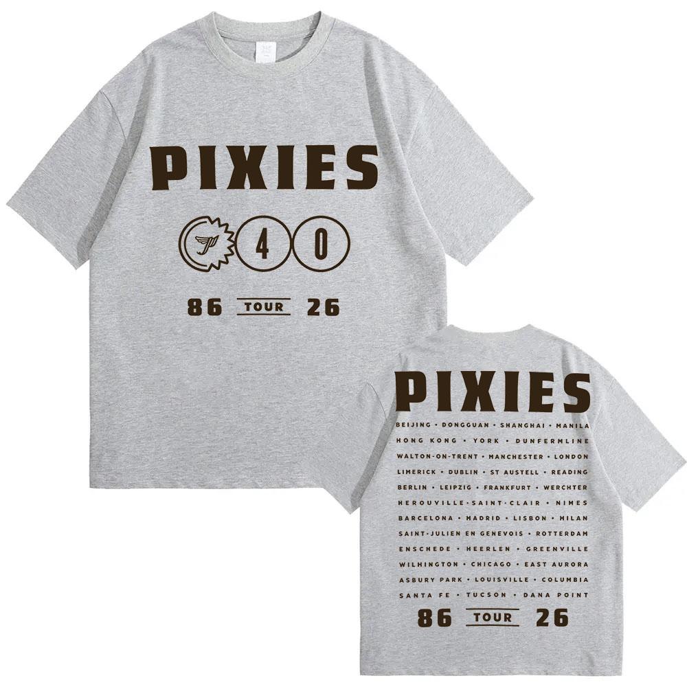 Trendy discount Pixies Grafisch T-shirt Stardust 2026 Wereldtournee Dagelijkse Kleding Print T-shirts Streetwear Dames Heren Casual Tops Zomer Katoenen T-shirt M