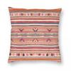 Heritage Moroccan Carpet Pillowcase Polyester Linen Velvet Printed Zip Decorative Room Cushion Cover