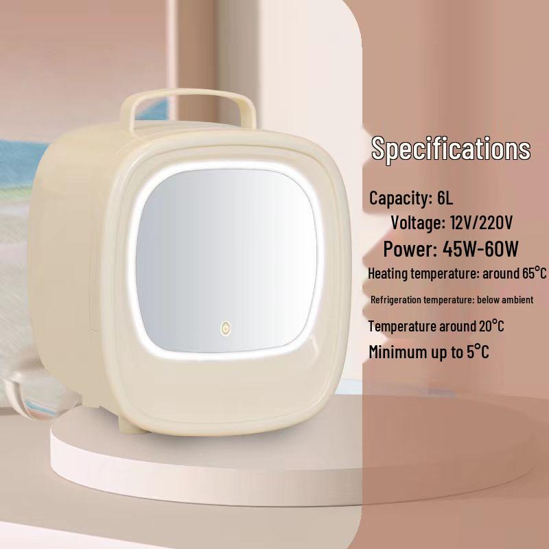 Przenośna Mini Lodówka do Makijażu Podwójnego Użytku do Samochodu i Domu