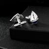 Sports Mens Sailboat Shaped Cufflinks Personality Sailing Boat Design Sleeve Button Father's Day Gift