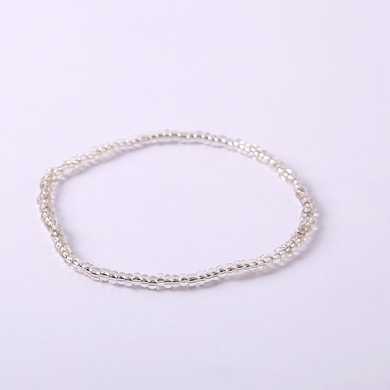 Bracelet de perles de verre, 1 pièce, style Boho, Bracelet de cheville en perles colorées
