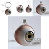 Blutunterlaufenes Auge 2D Runde Glasanhänger Schmuck Für Freunde Und Bürogeschenke