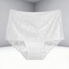 1 Pezzo Donna Lusso Ricamo Floreale Sexy Pizzo Mutandine Vita Alta Elastico Biancheria Intima Donna Traspirante Pizzo Patchwork Lingerie Nuovo