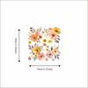 Floral Design Bathroom Stickers Self-Adhesive Washbasin Sticker Ceramic Tile Stickers  Home