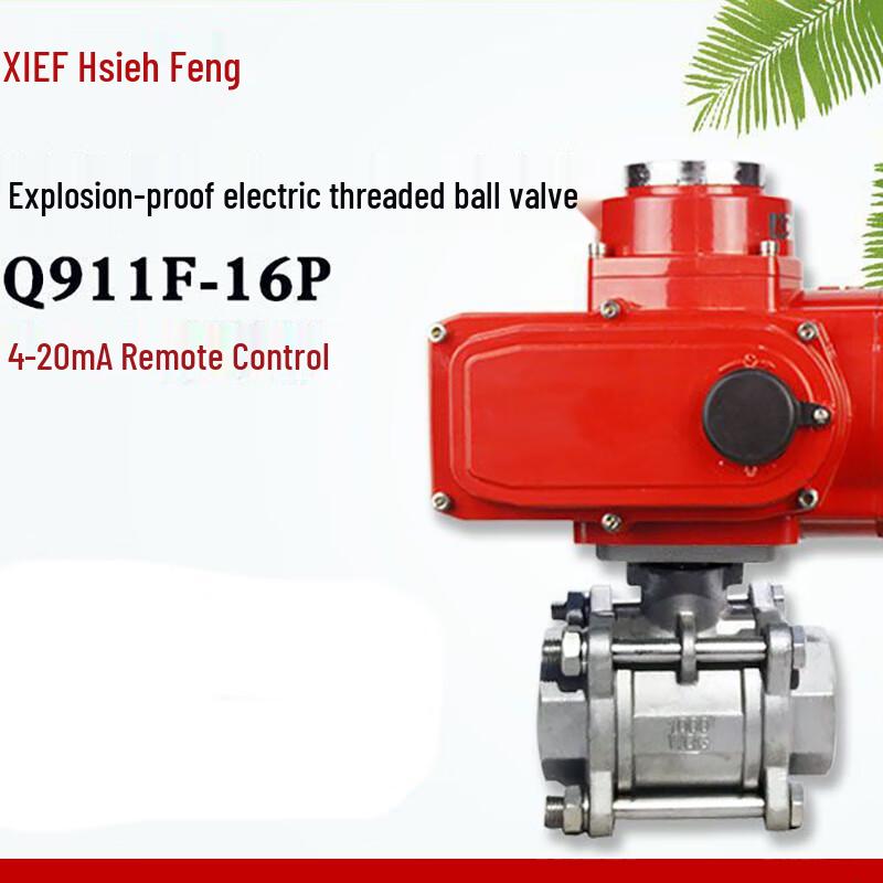 Kalei Explosion-Proof Electric Threaded Ball Valve CN plug (adapter included)