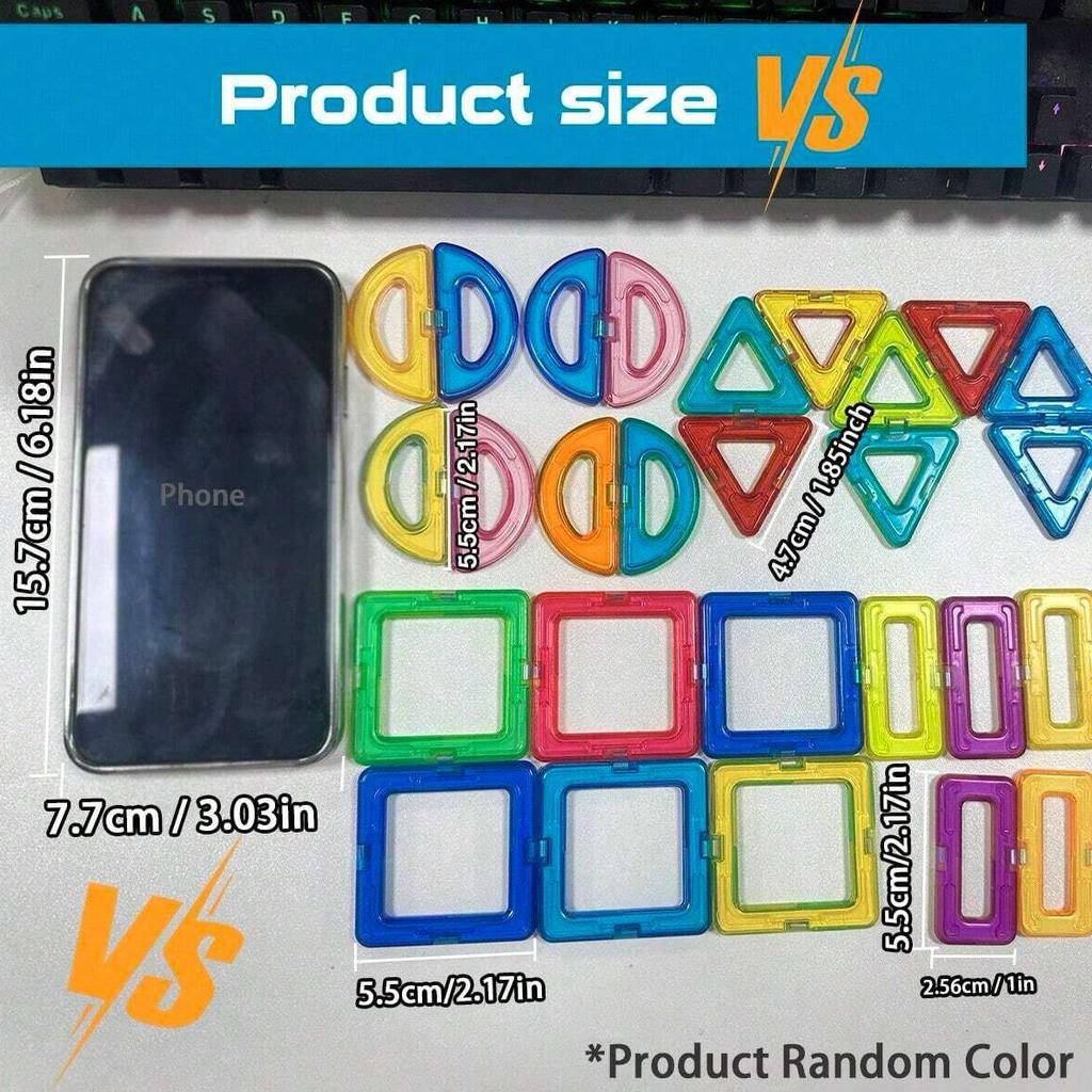 Magnetic Building Blocks Diy Magnets Toys Medium Size Stem Toys Construction Toys Learning Educational Magnet Toys