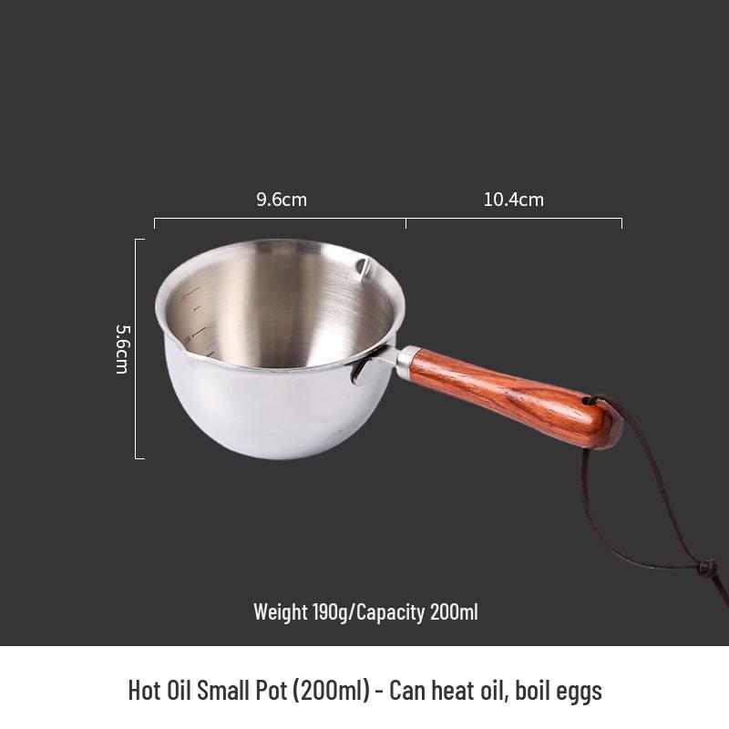 304 Stainless Steel Anti-Splash Oil Pot - Mini Kitchen Oil Pouring Pot for Hot Oils