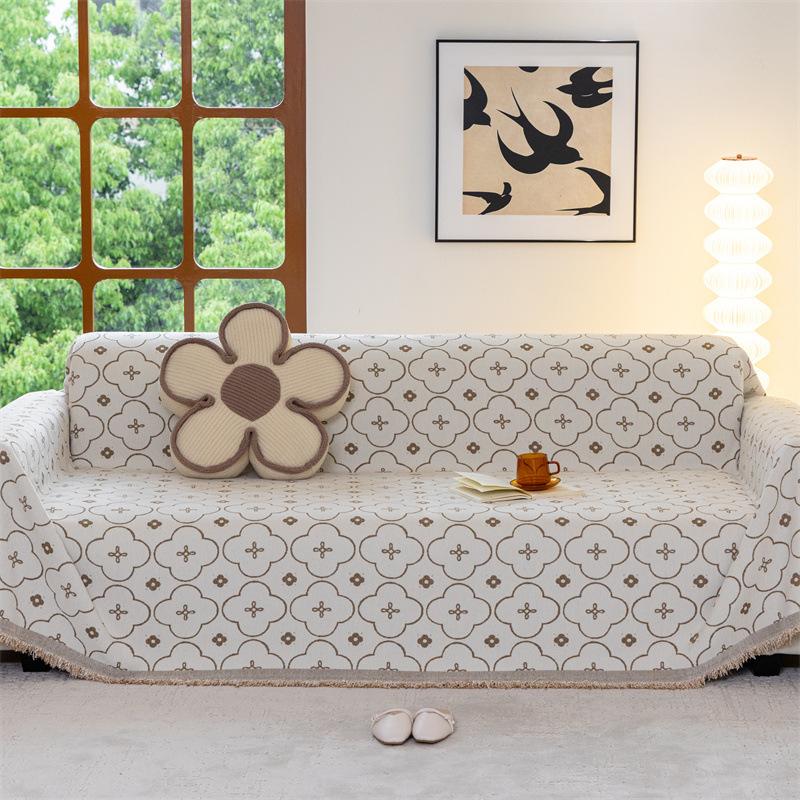 All-inclusive high-end feeling, universal in all seasons, all-in-one cover blanket, chenille sofa towel, non-slip cover cloth sofa cushion.