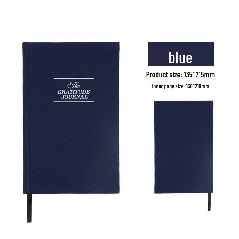 Linen Cover English Self-Care Gratitude Journal A5 Notebook