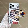 Shin-chan Cartoon iPhone 16/17 Pro Max Magnetic Clear Case