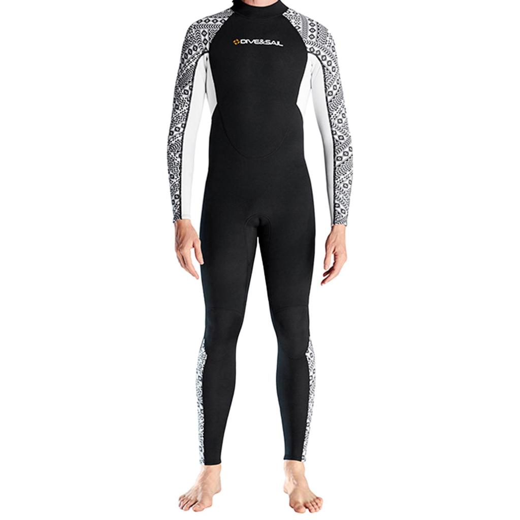 Wetsuit for Adult Back Zipper Diving Suit Winter Swimming Kayak Canoeing Men XXXL