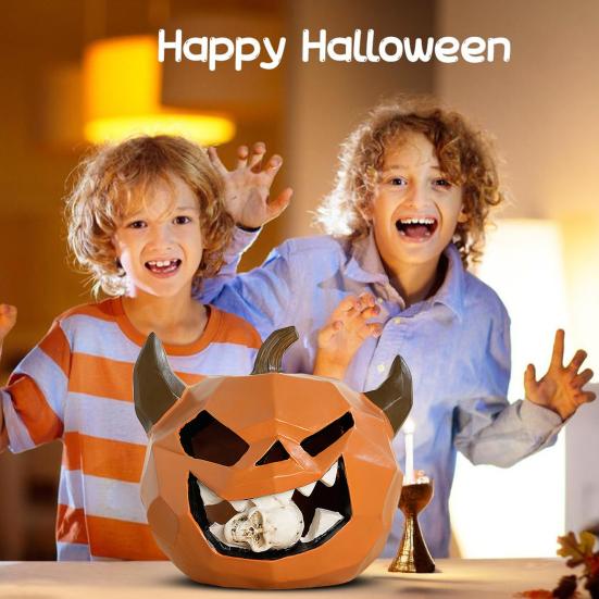 Halloween Pumpkin Ornament Indoor Outdoor Pumpkin Statue Dining Table Living Room Bedroom Decoration