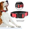 Reflective Nylon Dog Collars Adjustable Safe Pet Collar for Small Medium Large Dogs(Red L)