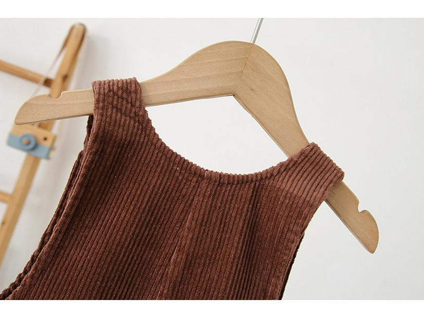 Winter Koreanischer Stil Cord Fleecegefütterte Cartoon Overalls für 0-3 Jahre