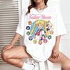 2026 New Sailor Moon Anime Pattern Unisexs Clothing and Womens Short Sleeved Tshirt Street Wear Y2k Clothes Summer T Shirt