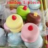 Simulated Cake Slow Rising Squeeze Toy Stress Relief Soft Sensory Fidget Toy for Kids Birthday Goodie Bag Fillers